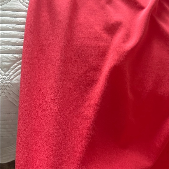 Calvin Klein Vibrant Coral Midi Sleeve Dress - Picture 6 of 9
